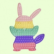 1P 신광 푸쉬팝버블 뽁뽁이 팝잇 보드게임 토끼 all+93876fN