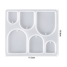 귀걸이 수지 실리콘 금형 펜던트 에폭시 DIY 여성을위한 공예 귀걸이 펜던트 반지 보석 만들기, 1개