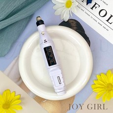 JOY GIRL 電動磨甲機 贈磨頭6件組 DIY美甲工具, 1個, 磨甲機_USB式筆型(白)