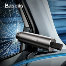 베이스어스 차량용 비상용 망치 실버, 1개, 레드