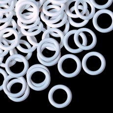 오 100피스 로마 블라인드 커튼 링 색조용 오링 플라스틱 링(흰색 13mm), White, 16 mm, 1개