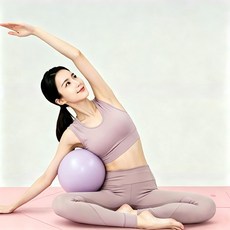 필라테스 스트레칭 미니짐볼, 보라색 (펌프 증정)