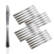 고급 스텐 양식 스푼 포크 나이프 업소용 커트러리 양식기 (10개/50개/100개), 20개