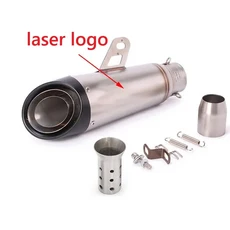 [호환] 오토바이 배기구 유니버설 51 60MM 머플러 파이프 DB 킬러 GP-프로젝트 야마하 R6 R15 R3 MT07 Tmax, 11 G 51mm