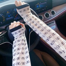 防曬袖套 冰絲寬鬆透氣冰袖女防曬遮陽手套, 小蝴蝶, 1個