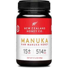New Zealand Honey 뉴질랜드 ROW 마누카 허니 UMF 15+ MGO 514+ 꿀 500g, 1개