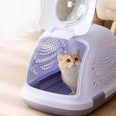 寵物貓包便攜外出包 透氣手提北歐風航空箱 大容量銀漸層貓咪防應激, 1個, 灰白拼,M20斤之內貓狗, 灰白拼