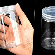 스몽비 납작 소분 용기 플라스틱용기, 4.8cm - 130ml