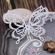 다이컷 머신 스크랩북 엠보싱용 3D 나비 금속 다이 커팅 DIY 수동 사진 앨범 장식 나이프 몰드 2023 새로운 공예 스텐실, 1)Silver - 10.6 X 8.3cm