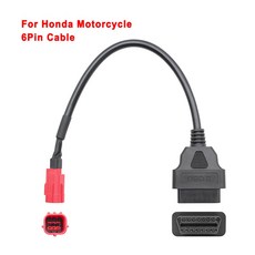 Moto Guzzi Piaggio Vespa 오토바이 엔진 오류 진단 및 감지기 커넥터 용 OBD2 진단 어댑터 케이블에 6 핀, 1개