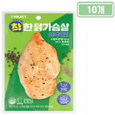 PB 착한 닭가슴살 블랙한 닭가슴살 블랙페퍼맛, 10개, 100g