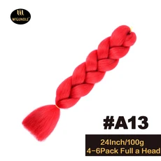 긴 보라색 24인치 점보 브레이드 익스텐션스 합성 브레이딩 헤어 아프로 옴브레 컬러 카네칼론 헤어 어린이, 01 24인치, 01 1개/묶음, 37 A13