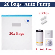 3D 프린터 필라멘트 보관 가방 PLA ABS PETG 진공 건조기 안전한 습도 씰링 백, 03 20 Bags-Auto Pump