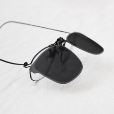 안경에 탈착 편광 덮경 선글라스 플립업 스퀘어 빅 무테