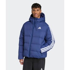 매장정품 아디다스 ADIDAS 클라이마웜 3-스트라이프 푸퍼 다운 후드 자켓 재킷 - 다크블루 JX7799 149165