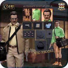 熊樂 結單 閃回 1/12 6寸 絕命毒師 老白 2.0套裝 全套含人偶 可動兵人, 1個