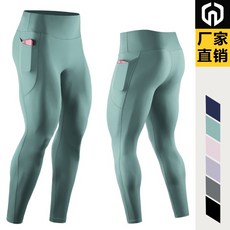 男運動緊身褲 口袋透氣高彈力壓縮打底褲 裸感無痕