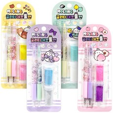 몰랑 글리터 데코 풀펜 세트(20개) 반짝이풀