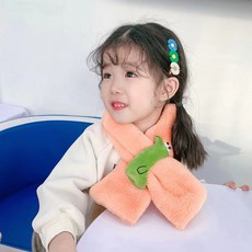 BEBENIZ 女童立體動物造型絨毛圍巾