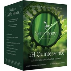 클로렐라 심포니 내추럴 헬스 pH 퀸테센스 40:1 알팔파 농축액 비건 캡슐 180개(60일 공급) 알카라인 더 바디 밸런스 서포트 디톡스(2팩), 1, 1개