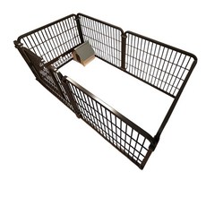 【居家生活 Easy Buy】寵物圍欄-旗艦加大加高款6片60公分(寵物圍片 狗柵欄 狗窩 狗圍欄 狗籠 狗屋 門欄圍片, 黑武士, 1個