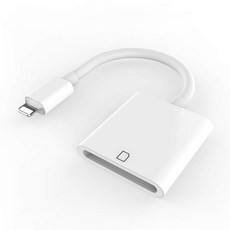 SD Card gender 아이폰 아이패드 라이트닝 8핀 전용 메모리 젠더 리더기 SUPER OTG Lightning 8 pin ios, M1 (SD소켓 1구)