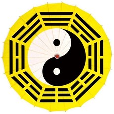 手工綢布八卦傘 直徑約1米