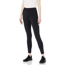 Hanes 여성용 컴포트 스트레이트 레깅스 블랙. Medium