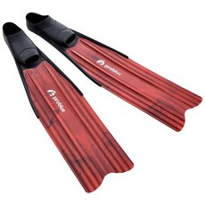 海豹潛水 PROBLUE 藍鯨 漁獵自由潛水長蛙 蛙鞋 三色 塑膠長蛙 自由潛水, 紅色,S