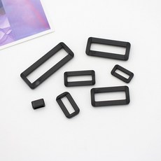 베이직 플라스틱 블랙 사각링, 1개