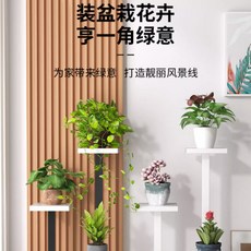 簡約置物架 落地式花架 鐵藝階梯式室內外盆栽植物擺放架, 2層-黑色鋼架, 黑色鋼架, 2層