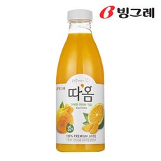빙그레 따옴주스 730ml 천혜향.한라봉.청귤 /생과일주스/냉장배송, 1개