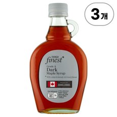 테스코 파이니스트 그레이드 A 다크 메이플 시럽 Tesco Finest Grade A Dark Maple Syrup 330g, 3개