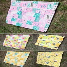 돼지네만물상 귀여운돗자리 돗자리매트 앰보싱 논슬립 돗자리 컬러매트 150x150cm 베란다 매트