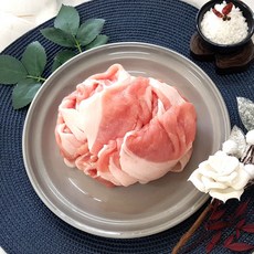 착한고기마을 건강한 무항생제 돼지 등심살 냉장 제육용 산지직송, 1개, 500g