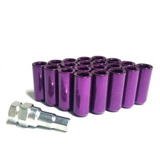 발통마켓 자동차 8색상 M12x1.5 롱타입 현대 기아 휠너트, 퍼플, 1세트