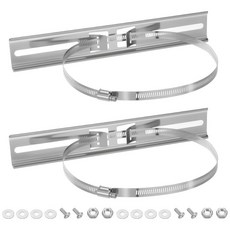 폴 장착 키트 2세트 403 스테인리스 스틸 29cm(11.4인치) x 4.8cm(1.9인치) 브래킷 조절 가능한 6.1cm(2–8인치) 클램프 포함 전기 박스 장치 및, 폴 장착 키트 2세트, 403 스테인리스 스틸 29cm