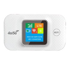 4G/5G 모바일 핫스팟 WIFI 라우터 Sim 카드 슬롯 넓은 적용 범위가있는 4G LTE 라우터 리피터 포켓 모뎀, 02 White A, 1개, 에이, 하얀색
