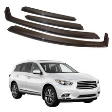 比德堡崁入式晴雨窗 【崁入式-標準款】無限INFINITI QX60 2014年起專用, 前窗2片