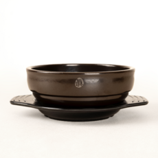 진뚝배기 추어탕기 + 멜라민 받침 3호 세트, 16.8cm, 1세트