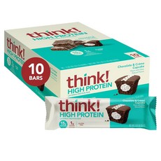 美國 think 高蛋白層次棒 巧克力&奶油杯子蛋糕 10入, 1個, 570g