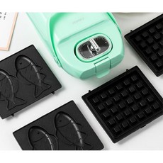 작은사이즈 타이머기능 붕어빵가능 와플메이커 와플샌드위치 가정용 220V 아침용 전기용, 와플메이커 화이트