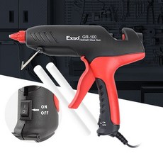 이유짱 엑소글루건100w 총 글루건심 실리콘 대형 핫멜트 스틱 대형글루건, 본상품선택, 1개