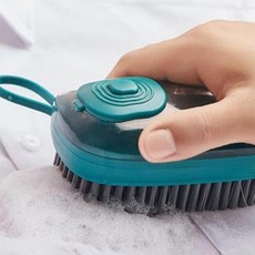 바닥 청소 자동 세제 일체형 브러쉬 오염브러쉬 오염세척솔 세척솔, 1개