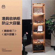 釣友俱樂部 路亞竿架 釣箱收納架 魚竿展示架 漁具擺放架 漁輪餌收納, 特價【5層高配】收納12支竿 送氛圍燈,(真材實料|承重更出色)