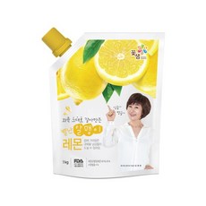 꽃샘 별난알맹이 레몬 1kg 과육그대로갈아만든