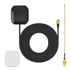 Bingfu 방수 액티브 GPS 네비게이션 안테나 접착 마운트 SMA 수 15cm 6인치 RG178 동축 피그테일 케이블 모듈 수신기 추적용 191528