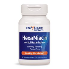 ENZYMATIC THERAPY Hexaniacin 590mg素食膠囊, 1個, 60 件