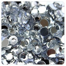EP 공예재료 비즈 큐빅 단면 은색