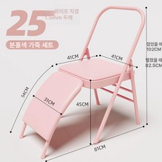 요가체어 교정용 필라테스 기구 전문 요가의자 밸런스 코어 의자, 핑크 / 가죽, 1개